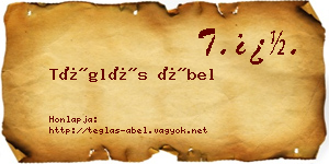 Téglás Ábel névjegykártya